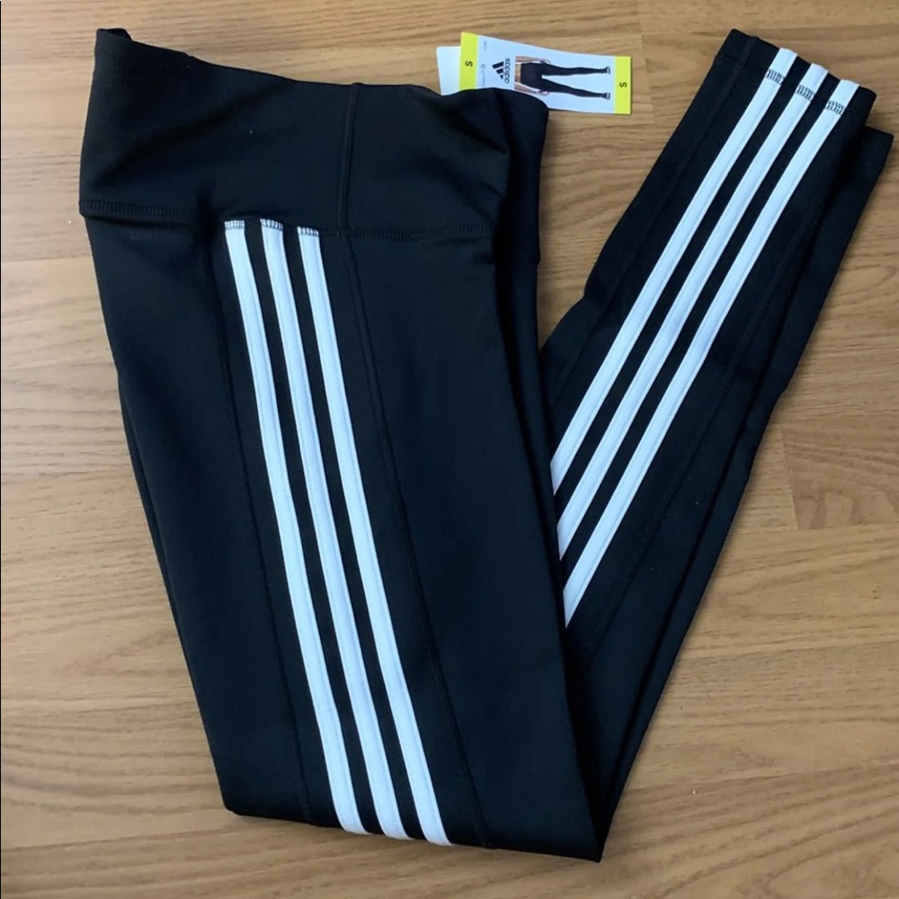 Adidas Ladies 3 Stripes Leggings